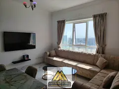 For annual rent | Fully furnished one-bedroom apartment with a living room in Al Waha Towers – Al 