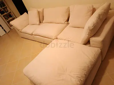 Expensive quality marina home feather 🪶 filled modular sofa with ottoman