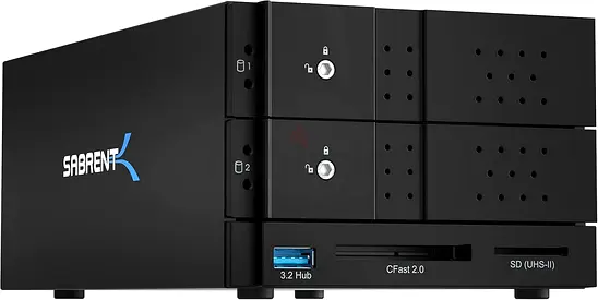 SABRENT USB-C to Dual 3.5” SATA and RAID Docking Station