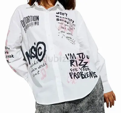 Max Women Cotton Regular Fit Alaya F x URB_N Graffiti Printed Shirt