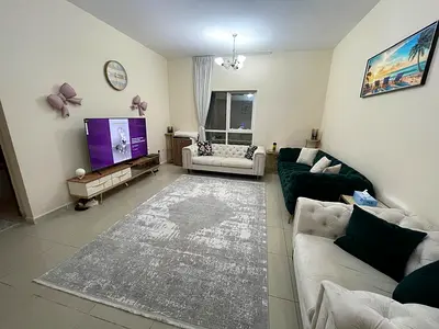 fully furnished one bedroom apartment for monthly rent in al taawun with balcony