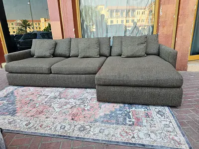 Stylish Modren CrateBarrel Lounge Deep L shape sofa