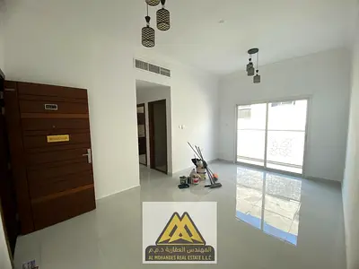 For annual rent one bedroom apartment with living room master bedroom balcony two bathrooms in Al Hamidiya 1 Ajman new building premium finishing annu