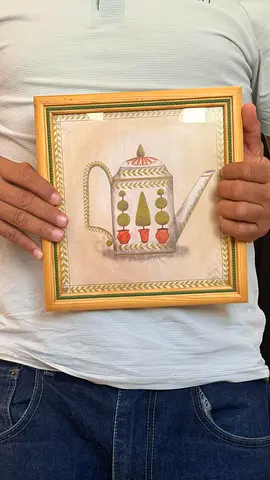 Framed Vintage Teapot Illustration Artwork