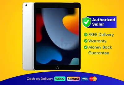 Apple iPad 9, 64GB - 9 Screen - Wi-Fi, Silver - 95968 | Brand New | 01 Month Warranty | FREE  Deliv