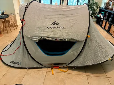 Camping set: Tent + Mattress + Electric pump + Cooler