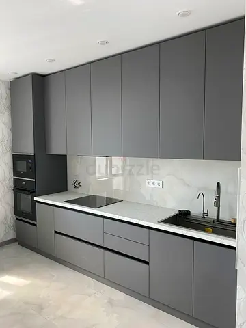 Kitchen cabinet matte finishing with warranty- Custom made kitchen cabinet
