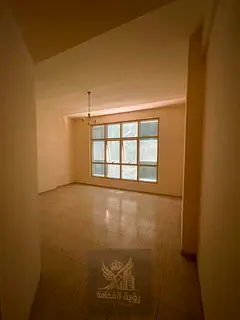 One bedroom and living room for rent in Al Majaz 2 with free air conditioning, payment in 4 or 6 ins
