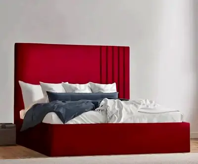 Beautiful Velvet Bed For Sale Custom Size Strong Build