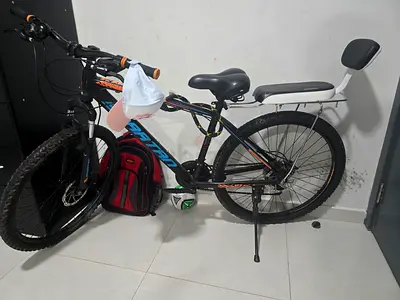 Spartan Used mountain bike - 26 frame with child rear seat and carrier