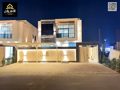 Villa with electricity, water, and air conditioning, with a garden and swimming pool, for sale directly from the owner. Dubai villa design, directly o