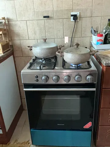 Used freestanding gas oven and 4-burner stove used little still looks brand new a d good