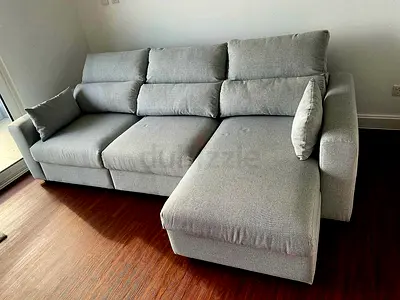 Ikea Eskilstuna L shape sofa bed with storage