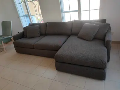 Crate and Barrel Lounge Deep lshape sofa