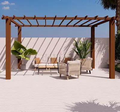 Pergola wooden and Aluminum