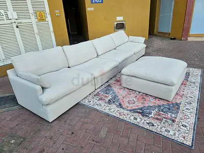 Swin Modular Sofa with footstool
