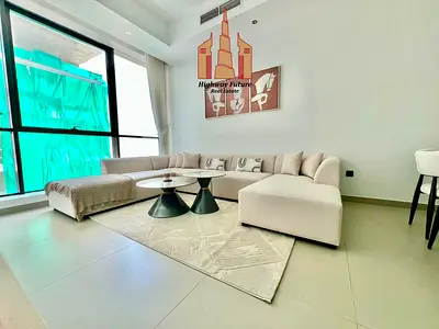 Sea view 1bhk with balcony gym pool free parking fully furnished