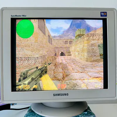 Samsung SyncMaster 795DF 17 CRT Monitor [Great Condition] Natural Color Pro™ (Power Cable+Adapter)
