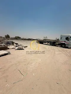 Yard for rent in the Sajaa Industrial Area at the best market price—14 AED per square foot. Excell