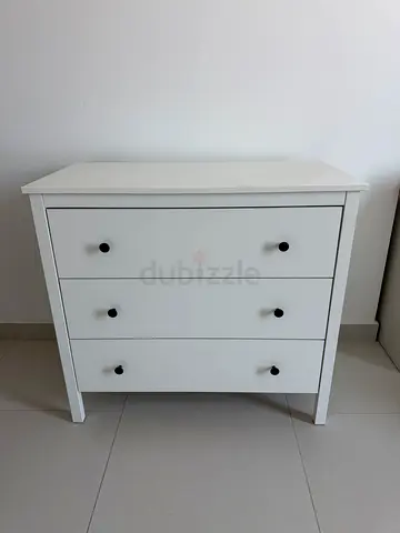 White 3-Drawer Chest