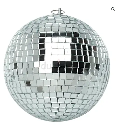 PARTY-DISCO GLASS MIRROR BALL