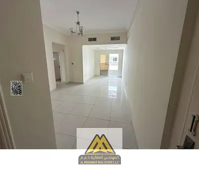 For rent: 2-bedroom apartment with hall in Al Nuaimiya 1, Ajman, spacious area, balcony, 2 bathroom