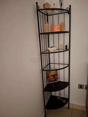 Tall Black Metal Shelving Unit - both for 100 dhs