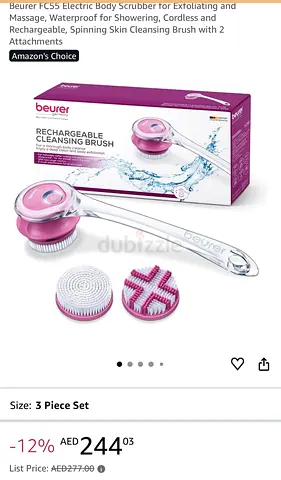 Brand New: Beurer Electric Body Scrubber, Extoliating, Massage, Waterproof for Showering