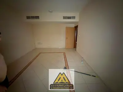 1-bedroom apartment in Al Nuaimiya 3, 2 baths, closed kitchen, 2 balconies, central AC. AED 27K yearly, 6 payments, prime location.