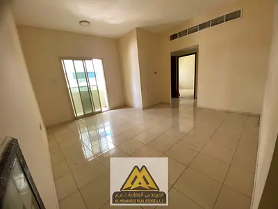 A well-located 2-bedroom apartment with a balcony, central AC, and free maintenance by the owner