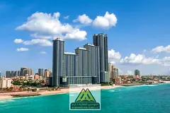 Luxury Two Bedroom Apartment with Full Sea View and Covered Parking for Rent Ajman Corniche Residenc