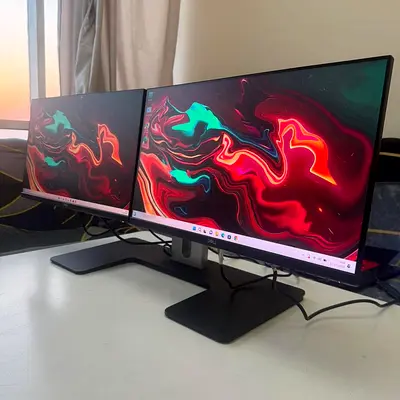 Dell Dual Monitor Setup | 2× Dell P2419H 24” IPS FHD + Original Dell MDS19 Dual Stand | HDMI