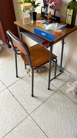 Simple wooden study table