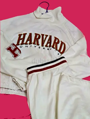 MAtching Harvard-style sweatshirt and Joggers set 2 piece