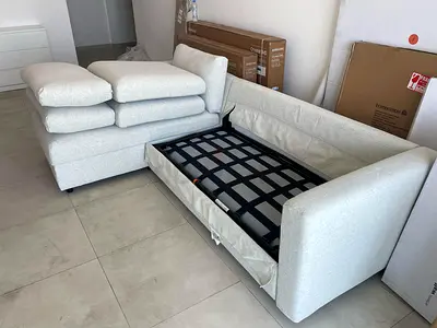 Ikea vimle L shape sofa bed with mattress