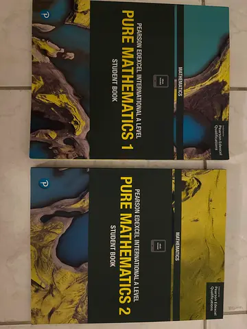 Year 12 Edexcel IAL Pure Mathematics 1 and 2 Textbooks