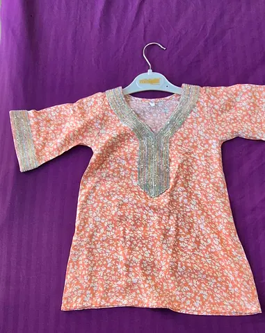Orange Baby Cloak كندورة أطفال لون أورنج
