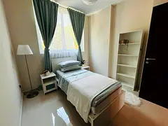 Cozy bedroom with a beautiful garden view for rent