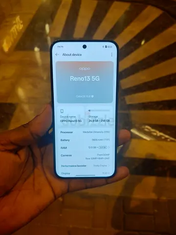 Oppo Reno 13 good condition 256gb/12(mobile only) mobile gaming
