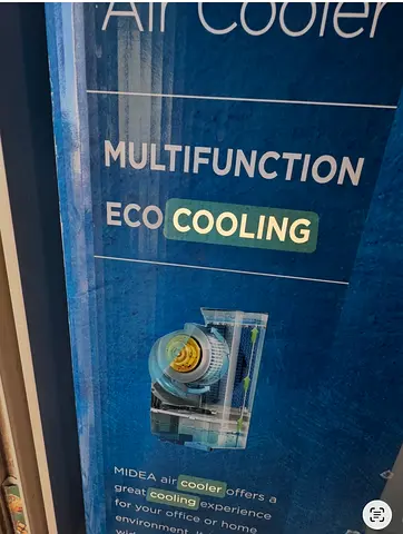 Midea Portable Air Cooler - Multifunction Eco Cooling (New in Box) used ( 4 times only )