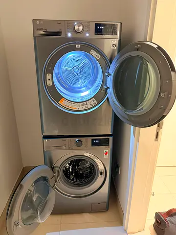 LG thinQ 11kg washing machine and 9kg drayer separate set