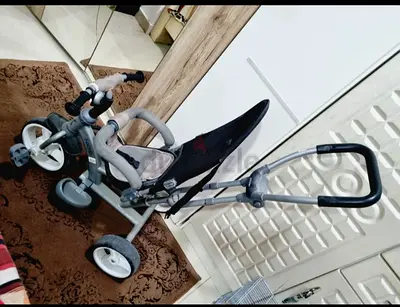 3-in-1 Kids Tricycle Stroller with Parent Handle - Good Condition