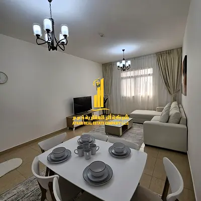 🏡 أول ساكن – أفخم وأرقى شقة غرفة وصالة مع باركن خاص مفروشة بالكامل للإيجار الشهري في ليوارة 2 – عجمان ✨ 🔹 لا تُفوّت الفرصة للسكن في واحدة من أرقى ال