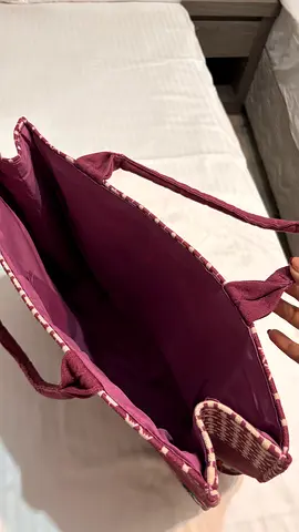 Sephora Lightweight pink woven tote bag - good condition