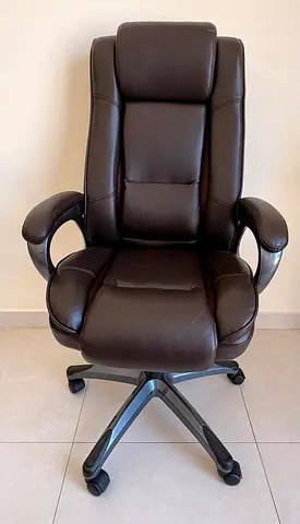 Brown Leather Executive Office Chair
