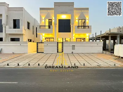 فيلا بسعر شامل رسوم التسجيل والتملك والكهرباء على الشارع الرئيسي جاهزة للسكن في أرقى مناطق عجمان تملك حر