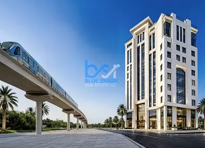 قطعة أرض تجارية متاحة | مدينة دبي الطبية | مناظر الحديقة والمدينة
