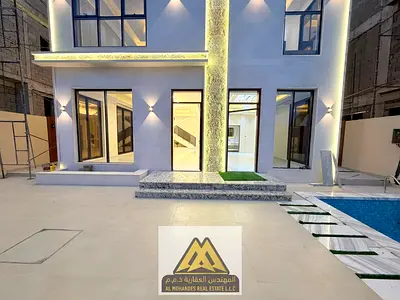 للبيع فيلا مودرن فاخرة طابقين وروف مع مسبح أو بدون مسبح حسب اختيار العميل | 5 غرف ماستر | تشطيبات راقية | السعر شامل رسوم التسجيل والتملك