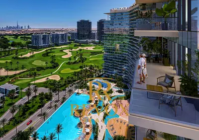 Furnished 1BR Apartment | Balcony with Golf & Park Views | DAMAC Hills