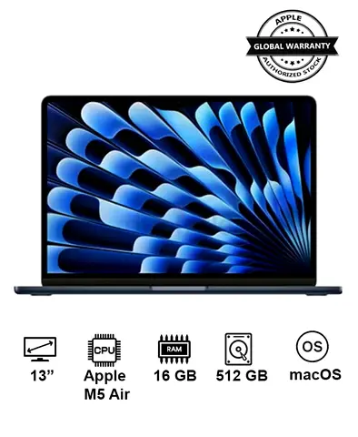 New 2026 MacBook Air MDHE4 13 Inch Display |  M5 Air 10-Core CPU 8-Core GPU | 16GB RAM | 512GB SSD |